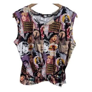 L&B Designs Stevie Nicks Twisted Tank Top Size Small